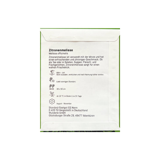 Zitronenmelisse Samen Tüte