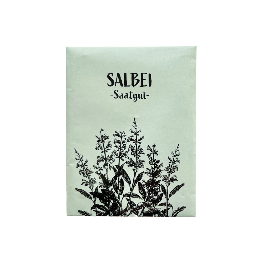 Salbei Samen für aromatischen Salbei aus eigenem Anbau. Ideal für Kräutergärten und Naturfreunde – frischer Salbei direkt aus deinem Garten!