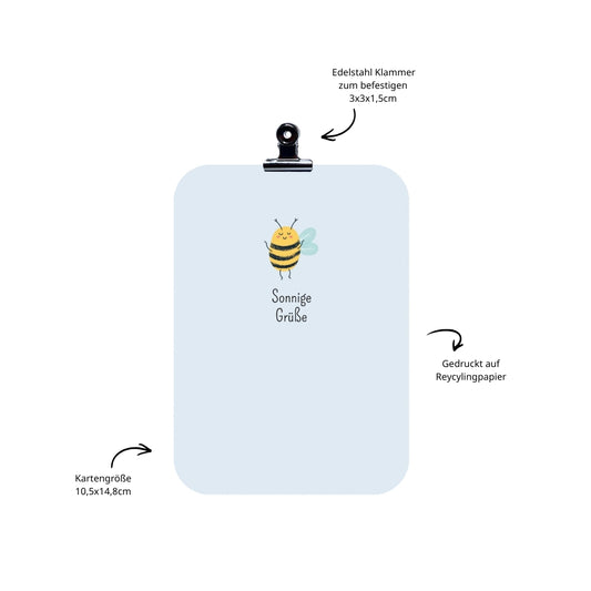 Postkarte Sonnige Grüße