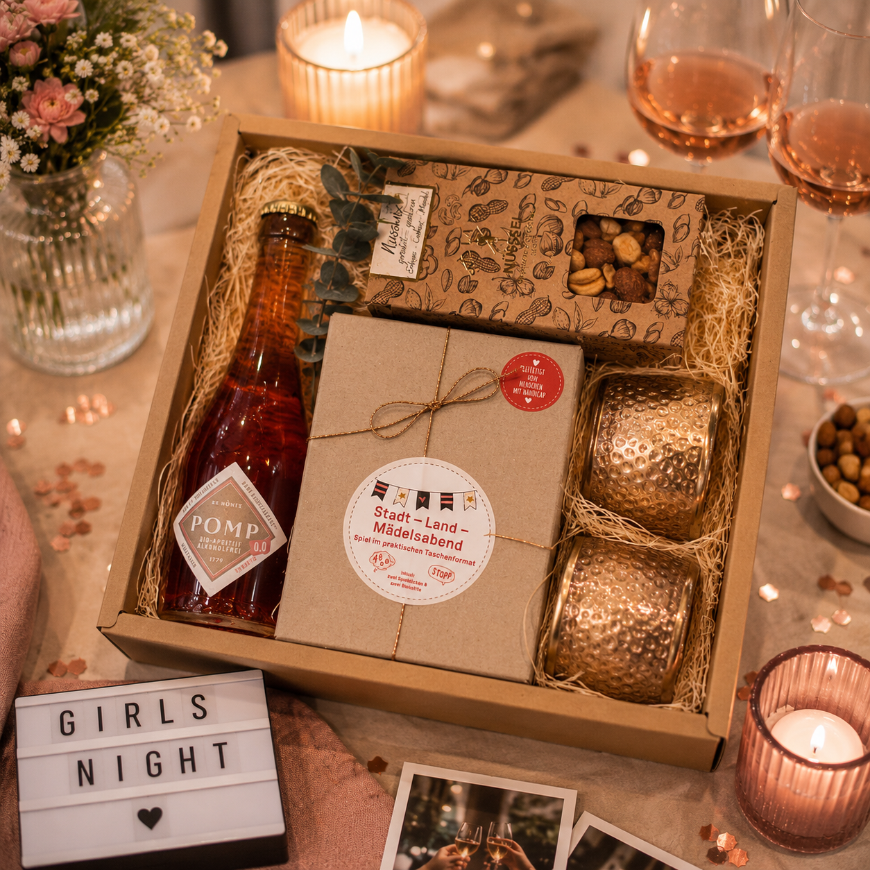 Mädelsabend Geschenk Box für die beste Freundin