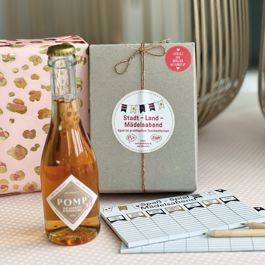 Stadt Land Mädelsabend  Spielset für einen lustigen Mädelsabend