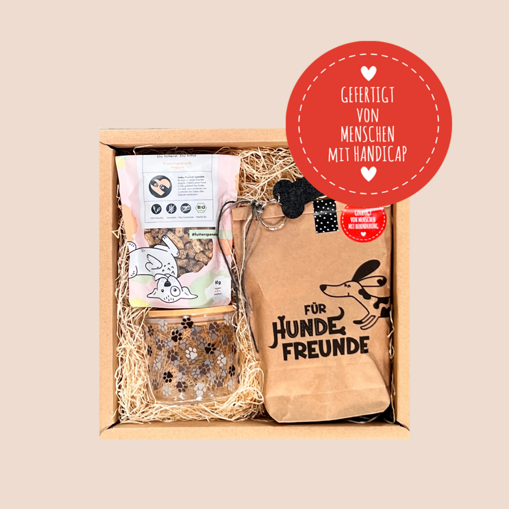 Geschenkbox für Hundefreunde-Gefertigt von Menschen mit Behinderung