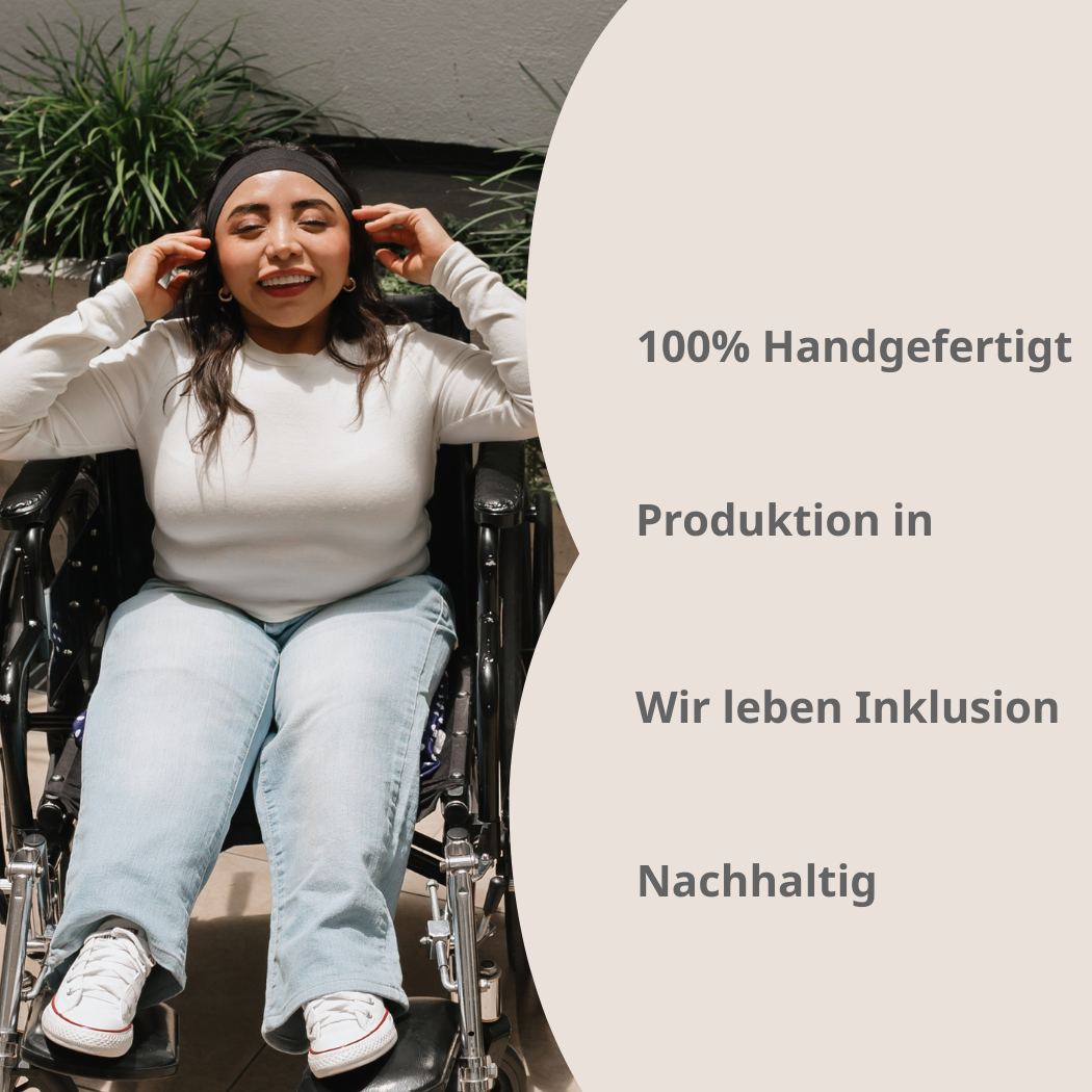 Gefertigt in Deutschland von Menschen mit Behinderung, handgemacht, nachhaltig und inklusiv