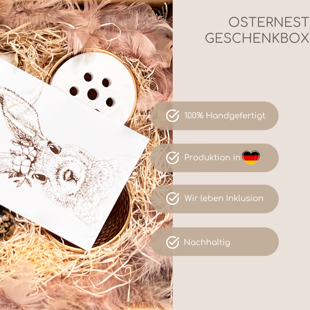 100% Handarbeit, gefertigt in Deutschland, wir leben Inklusion und Nachhaltig