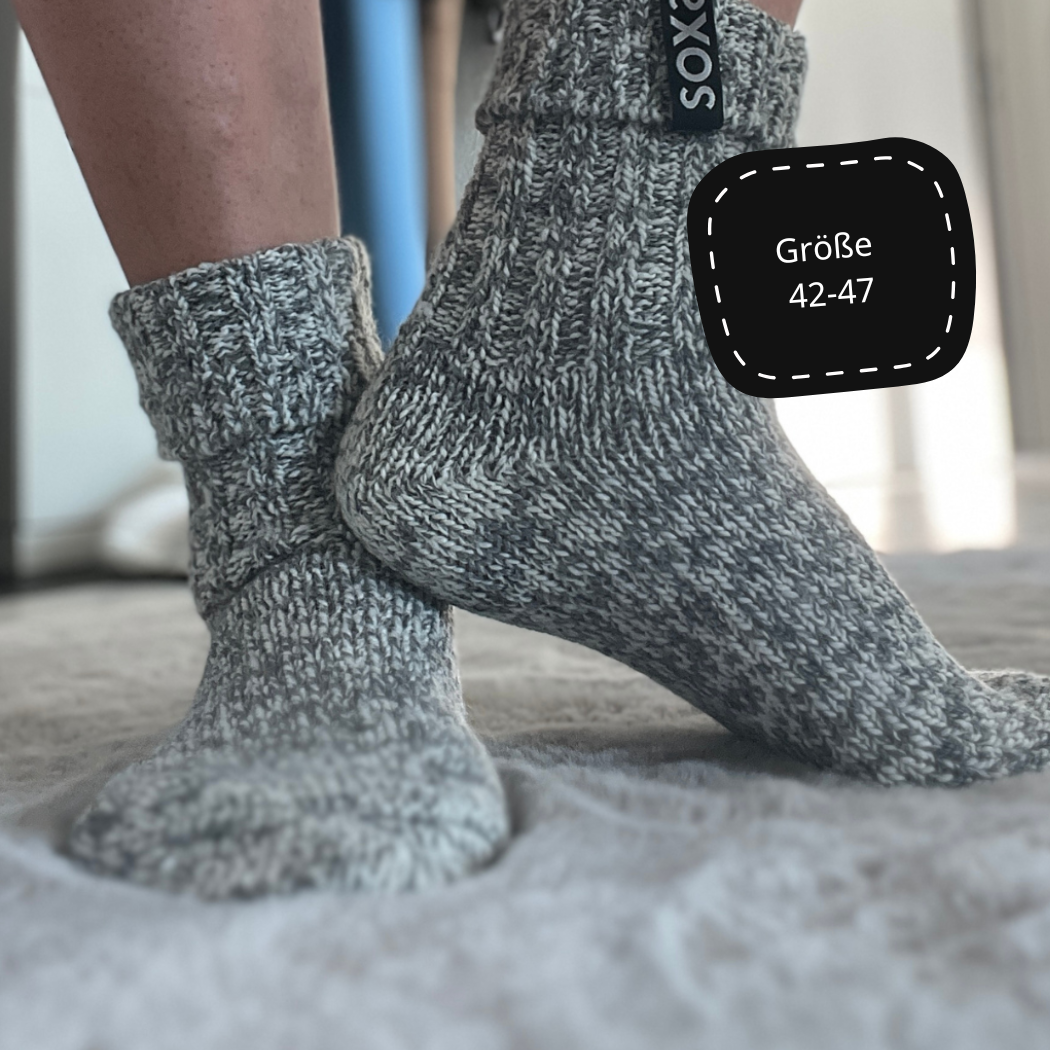 Kuschelige Schafswollsocken Größe 42-47