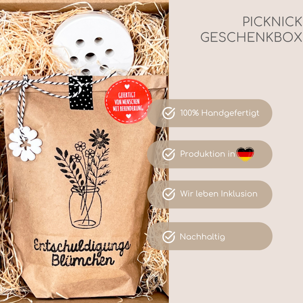 Entschuldigung Geschenk in einer Box