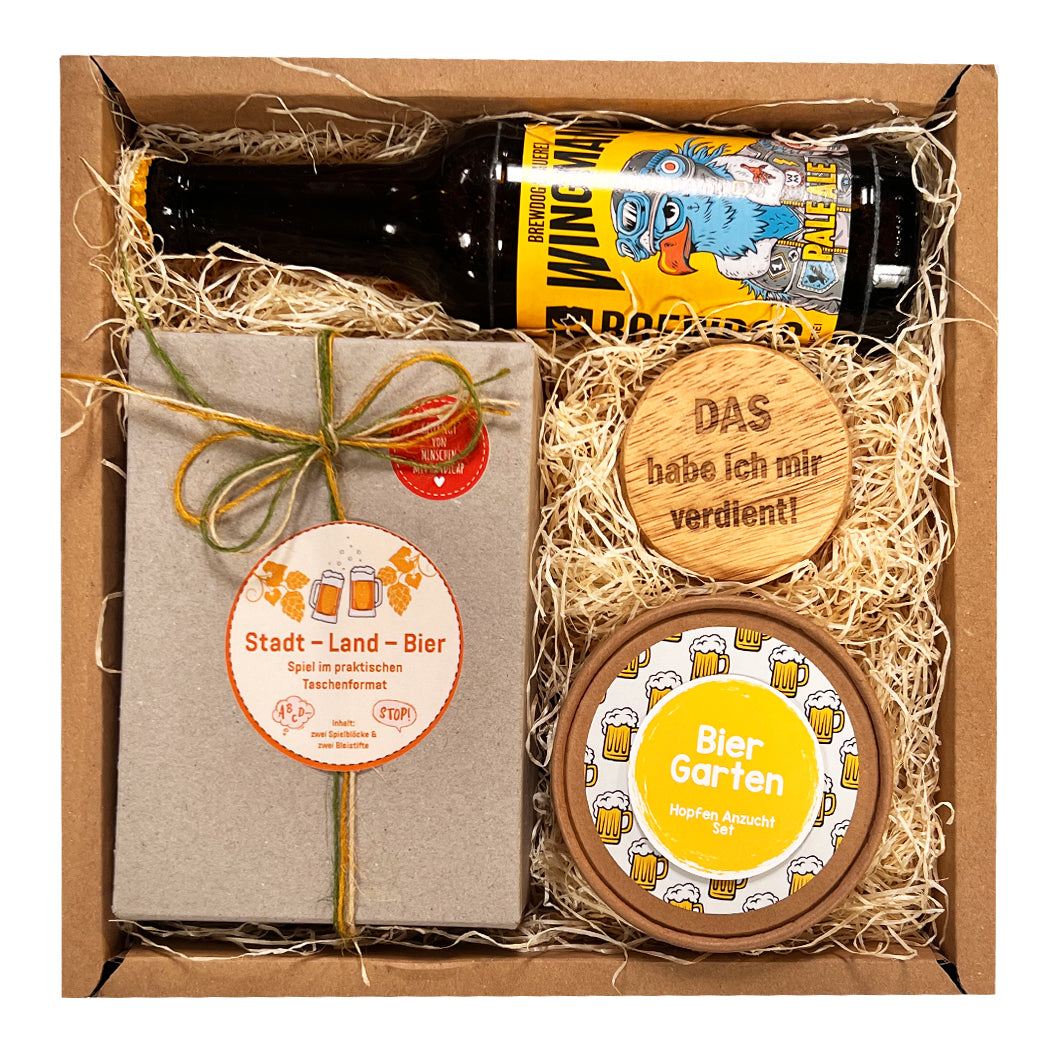 Männergeschenk Box – das perfekte Geschenkset für Männer, die Bier lieben!