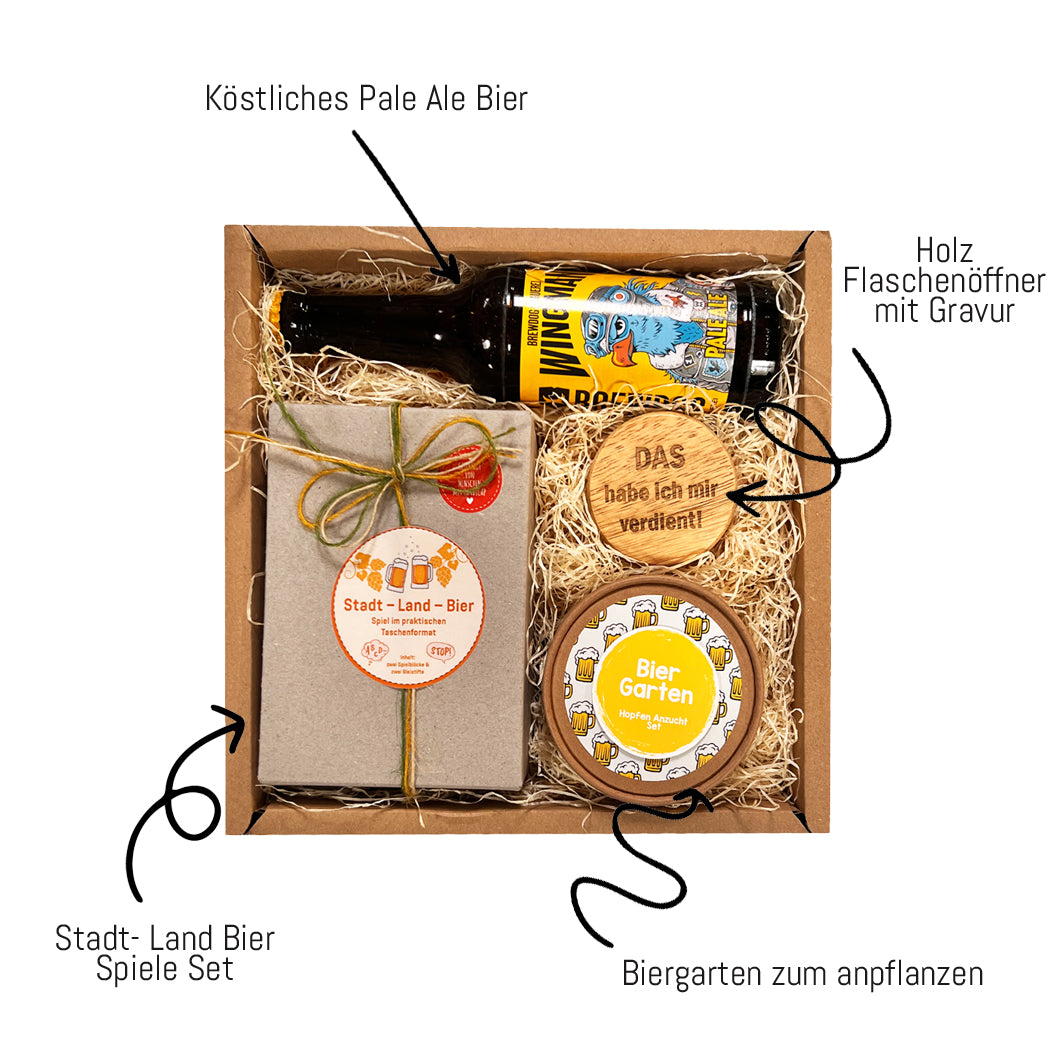 Männergeschenk Box – das perfekte Geschenkset für Männer, die Bier lieben!