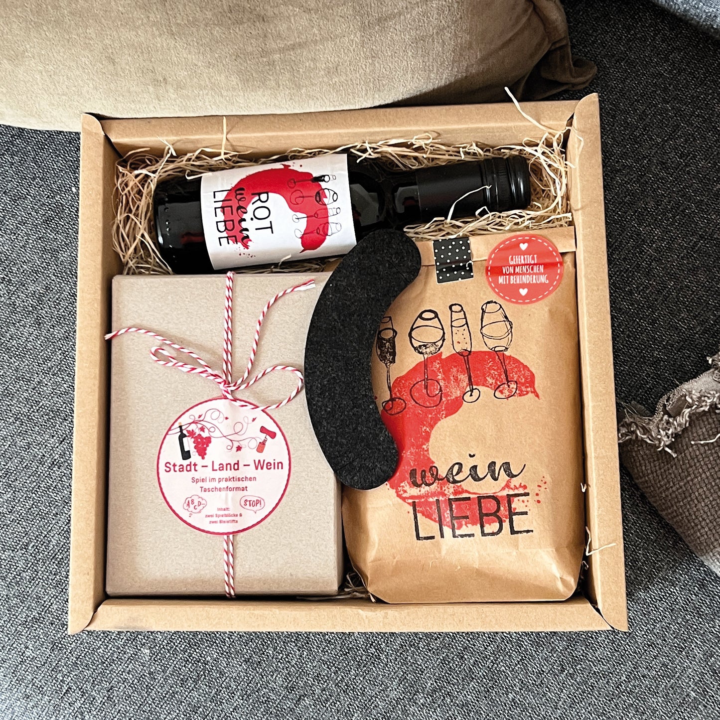 Tolles Weingeschenk in der Box für Männer