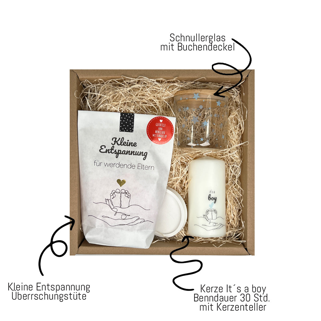Geschenkbox zur Geburt Junge