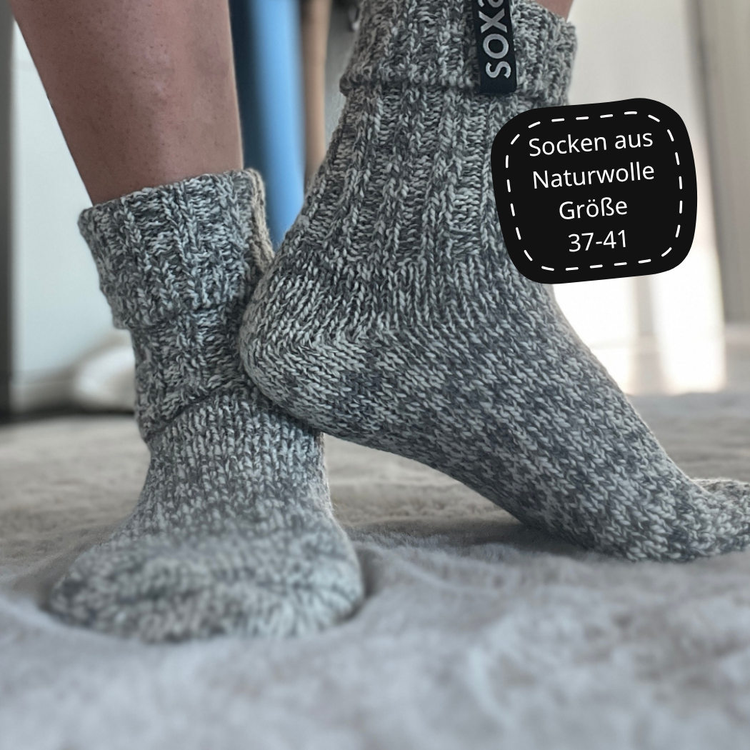 Kuschelige Wollsocken aus Naturwolle- Größe 37-41