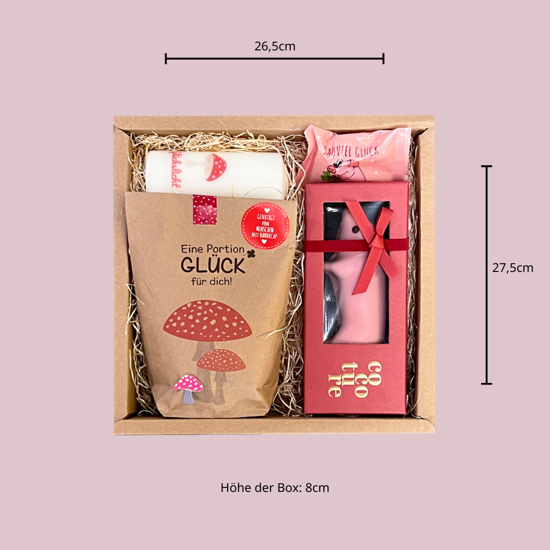 Glücksbox Größe 26,5x27,5cm