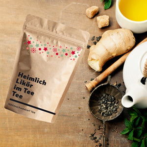 Glühwein Tee, Heimlich Likör im Tee Tee