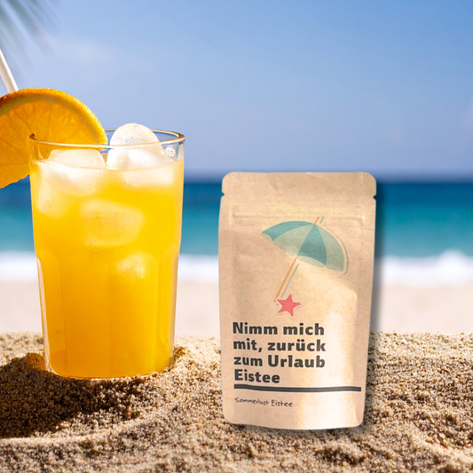 selbstgemachter Eistee mit Mango