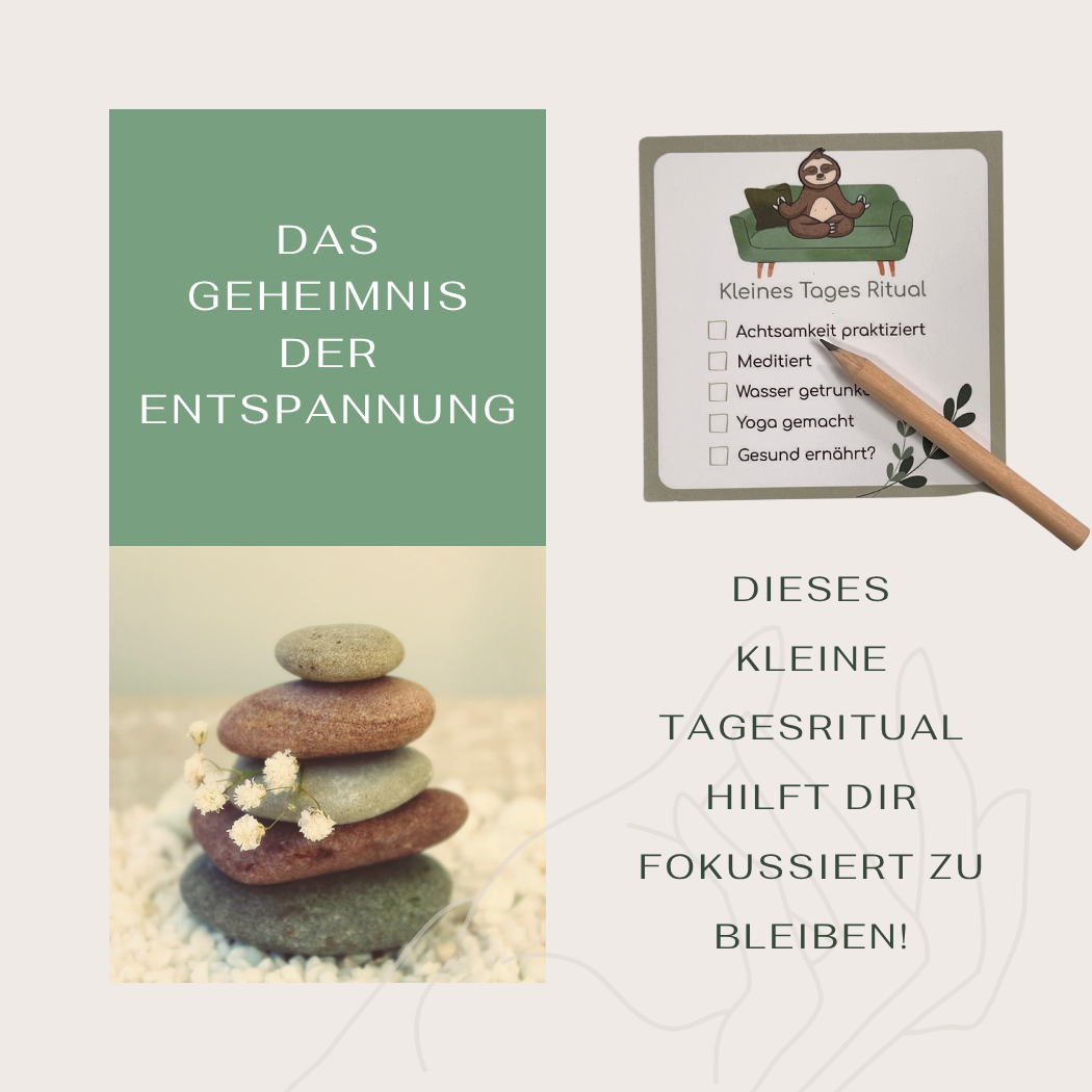 ein Tagesritual hilft dir fokussiert zu bleiben