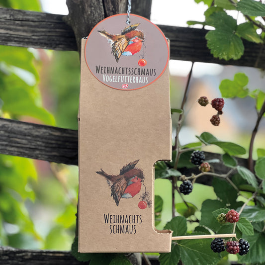 Wildvogel Futterhaus mit Rotkehlchen