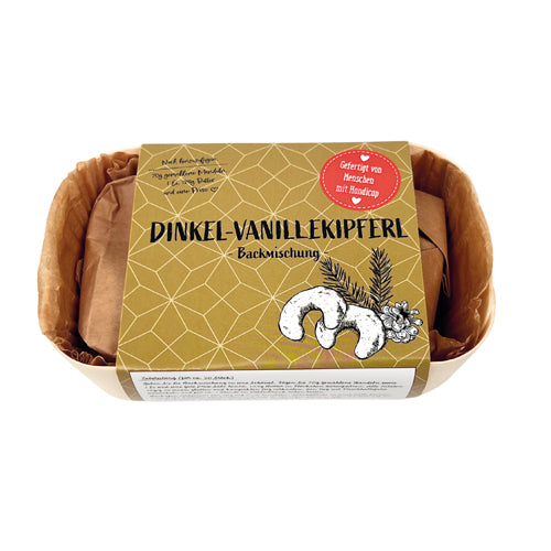 Plätzchen Backmischung Dinkel-Vanillekipferl