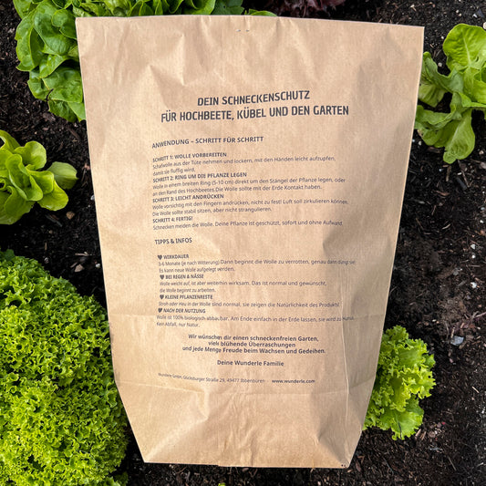 Schneckenschutz – Naturbelassene Schafwolle gegen Schnecken