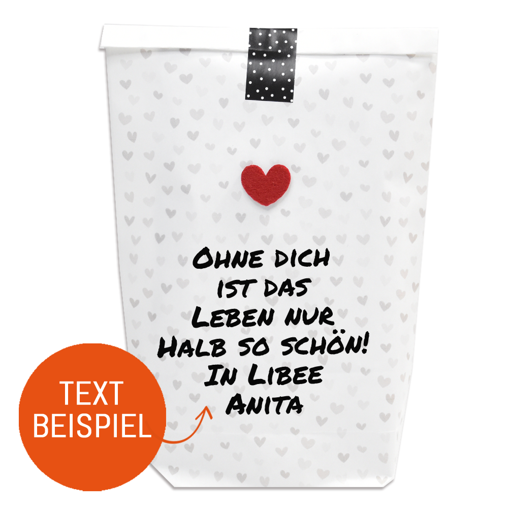 Personalisiertes Liebesgeschenk – Die Wundertüte mit deiner persönlichen Botschaft