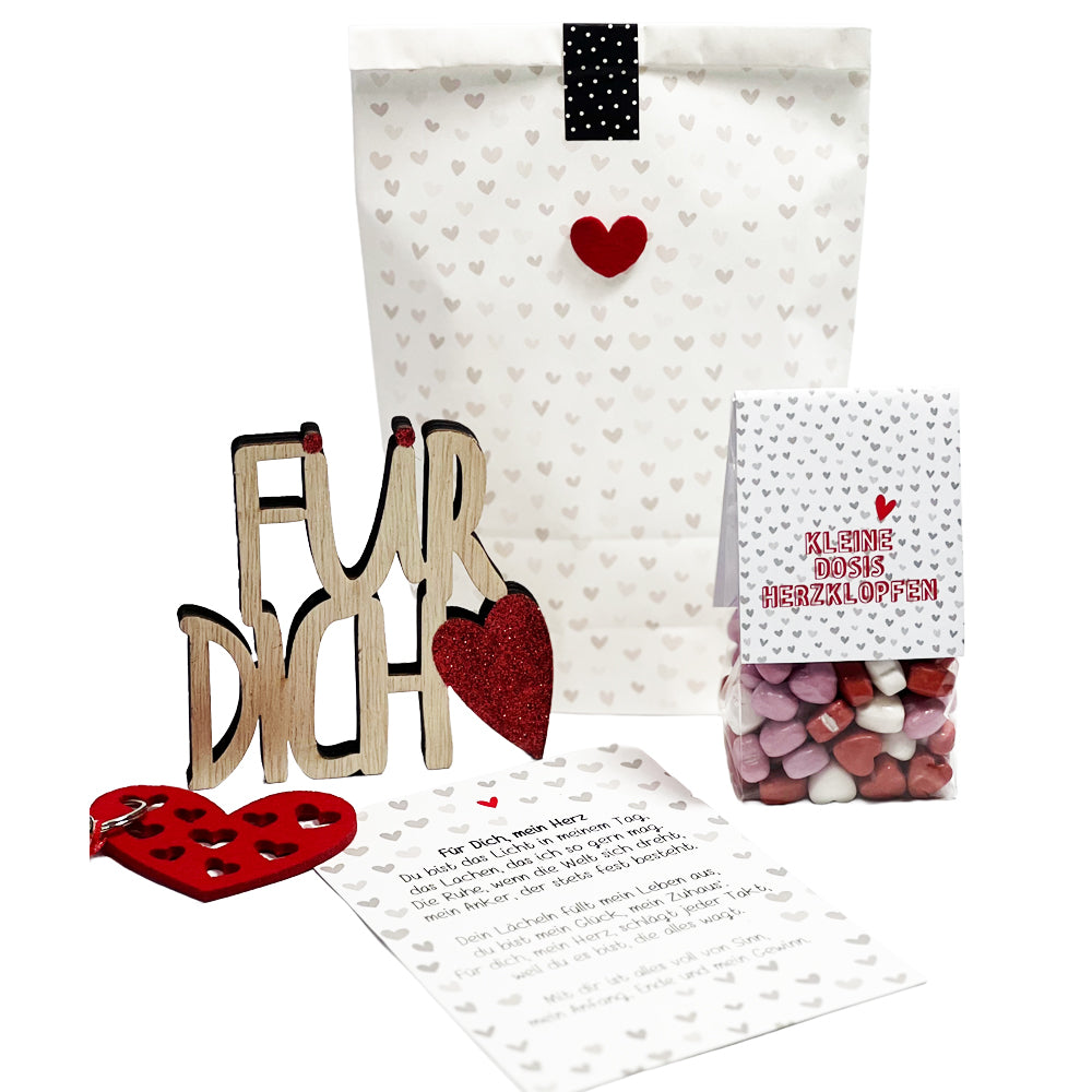 Inhalt Personalisiertes Liebesgeschenk – Die Wundertüte mit deiner Botschaft