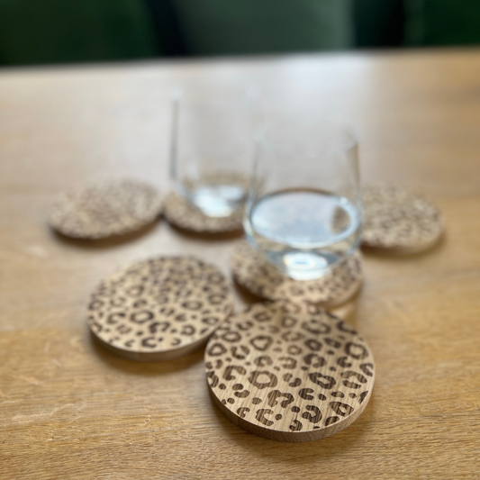 Holzuntersetzer aus Eiche