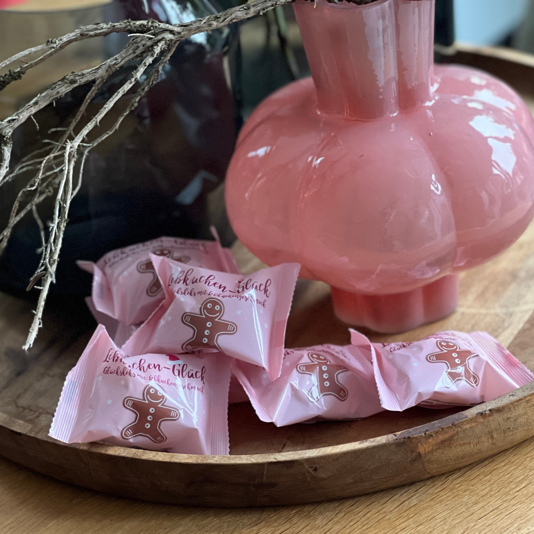 Weihnachtsglückskekse mit Lebkuchengeschmack