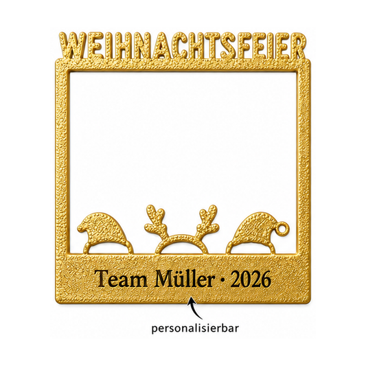 Selfie Rahmen Weihnachtsfeier XL personalisierbar