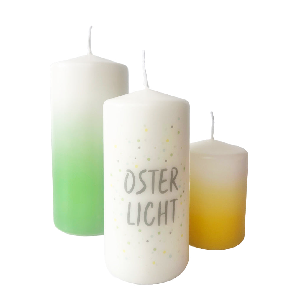Kerzen Deko Set – Frühlingshafte Kerzenliebe zu Ostern