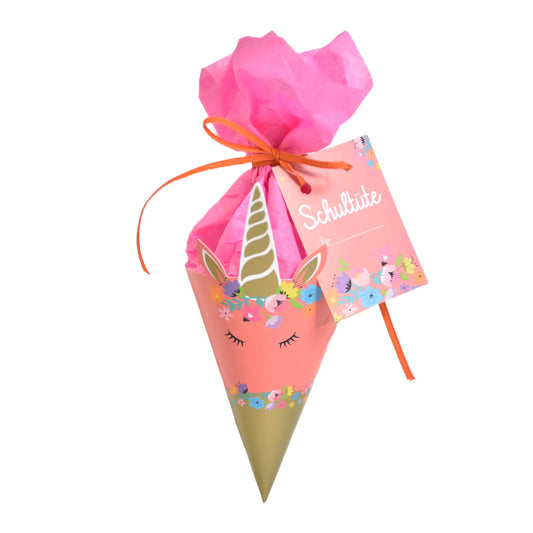 Geschenk zur Einschulung Mädchen unsere zauberhafte Einhorn-Spitztüte! Das perfekte Einschulungsgeschenk für kleine Einhorn-Fans.