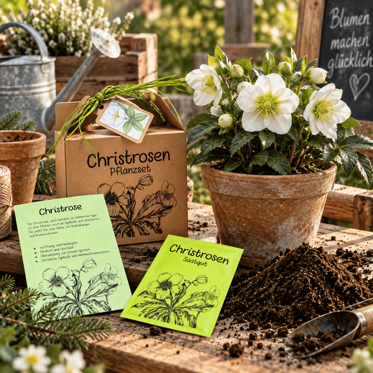 Geschenke für Pflanzenliebhaber: Christrosen Anzuchtset