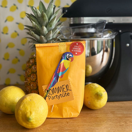 Sommer Party Tüte mit Zitronen