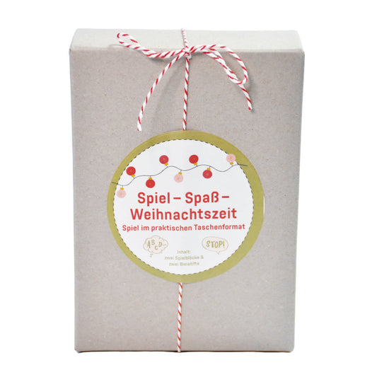 Spiel für Weihnachtsfeier – Stadt-Land-Weihnachten im Taschenformat