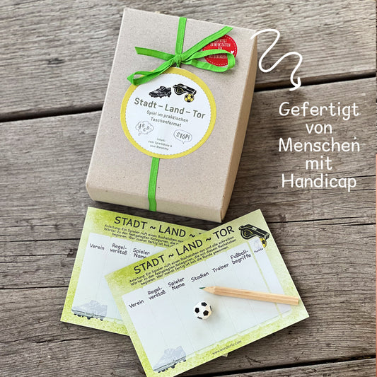 Stadt Land Tor Fußballspiel