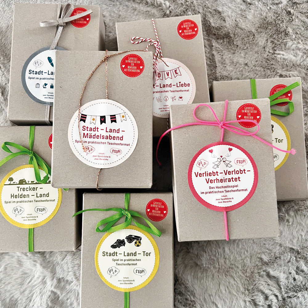 Stadt Land Fluß Spiele in verschiedenen Varianten