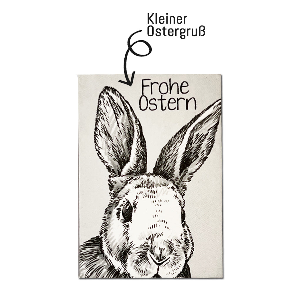 Kleine Osterkarte mit Hase