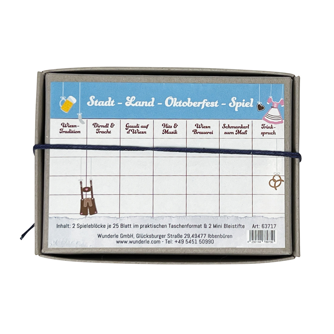 Oktoberfest Spieleset Rückseite