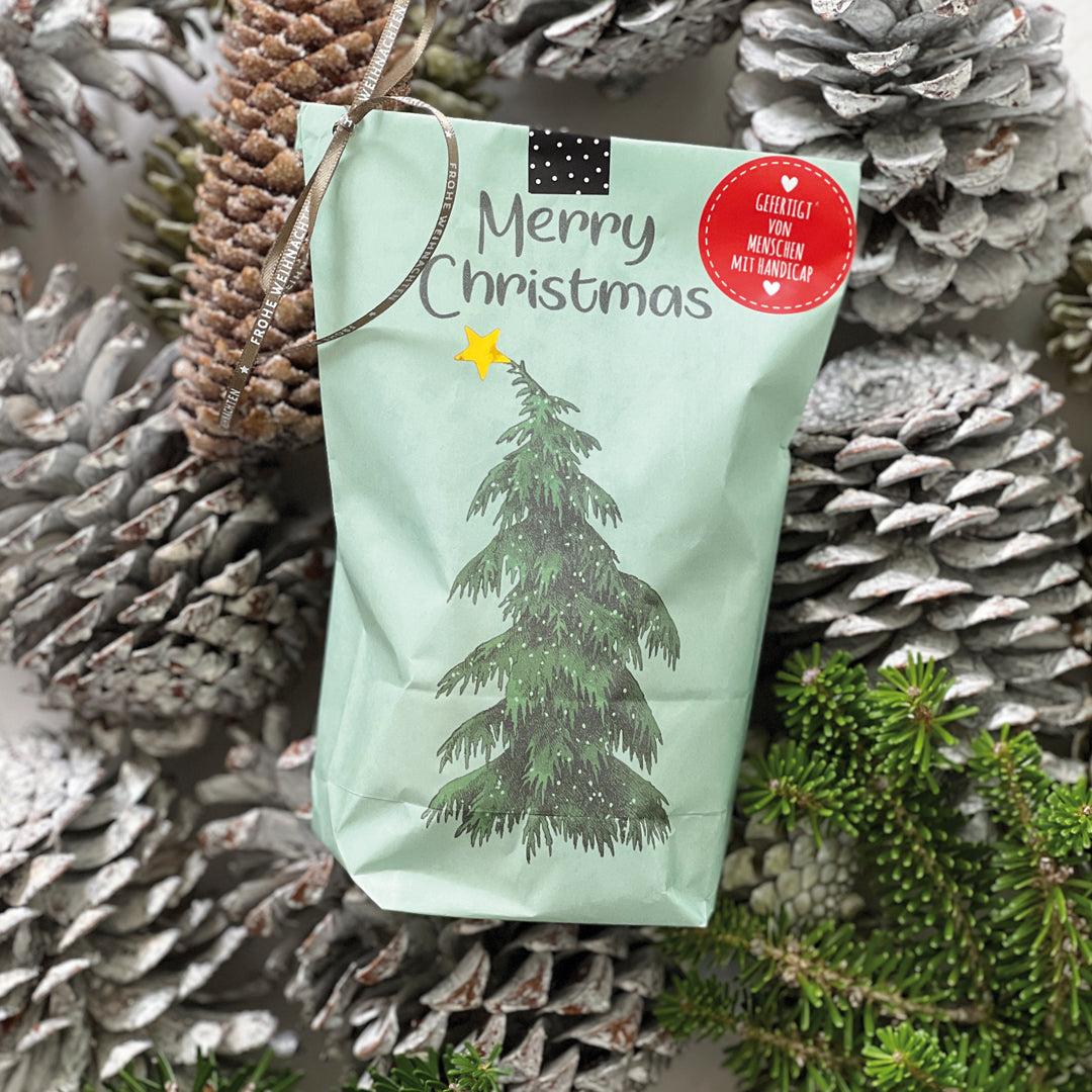 Weihnachtsgeschenkidee Wundertüte mit Tanne