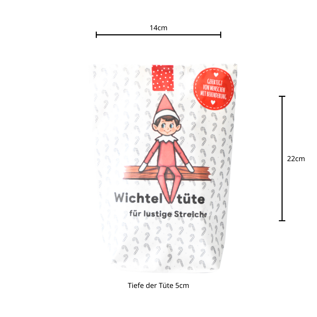 Wichteltüte mit tollen Streichen ca. 14x22cm