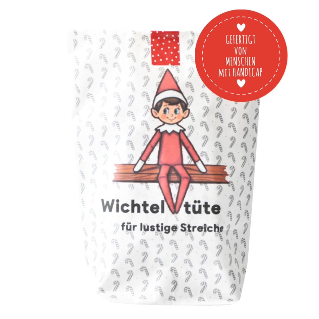 Wundertüte als Wichtelgeschenk gefertigt in einem sozialen Projekt