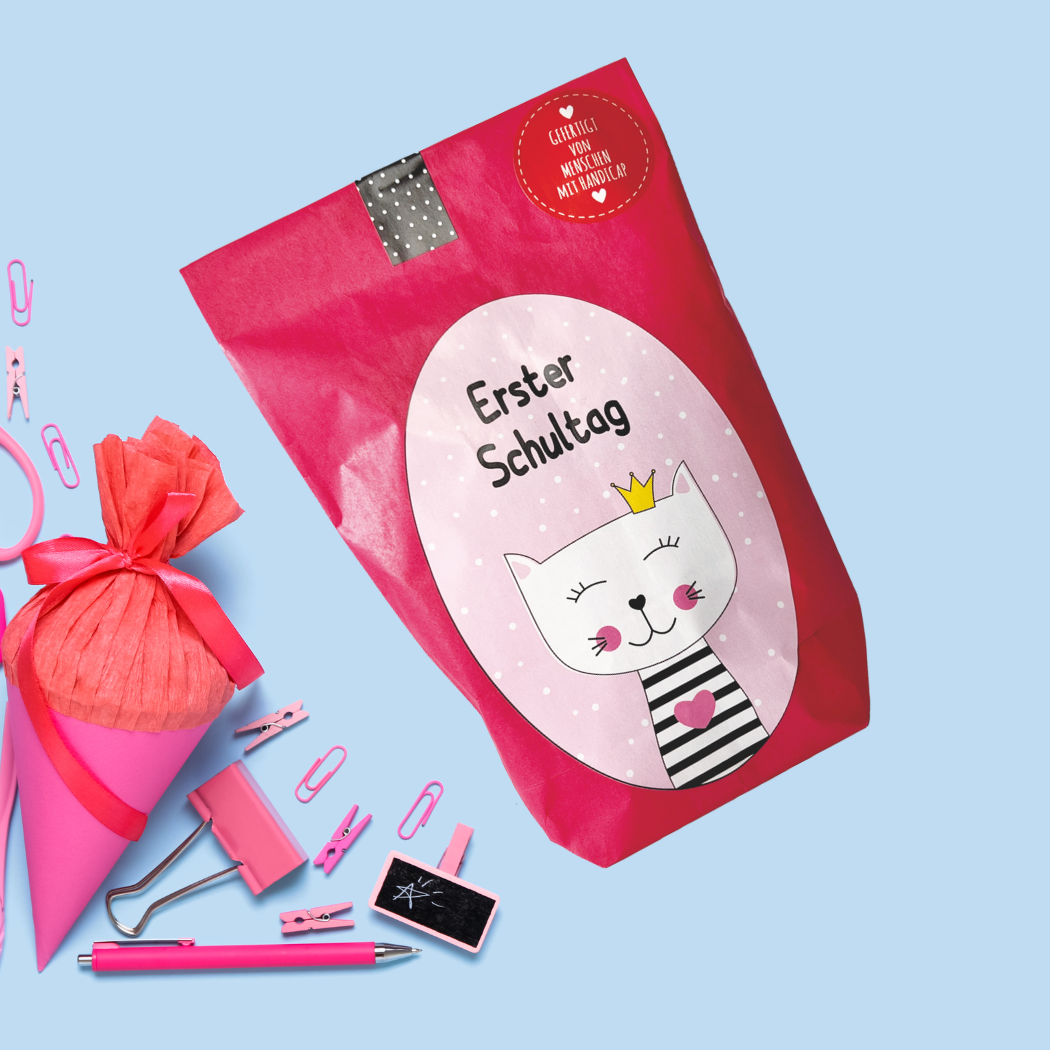 Geschenktüte zur Einschulung als Schultüte