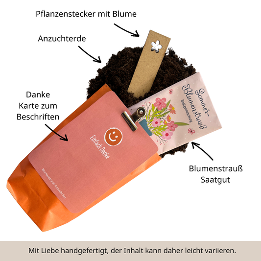 Danke schön Blumenstrauß zum Aussäen – das perfekte Geschenk