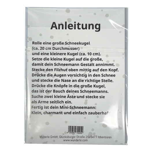 Schneemänner basteln Anleitung