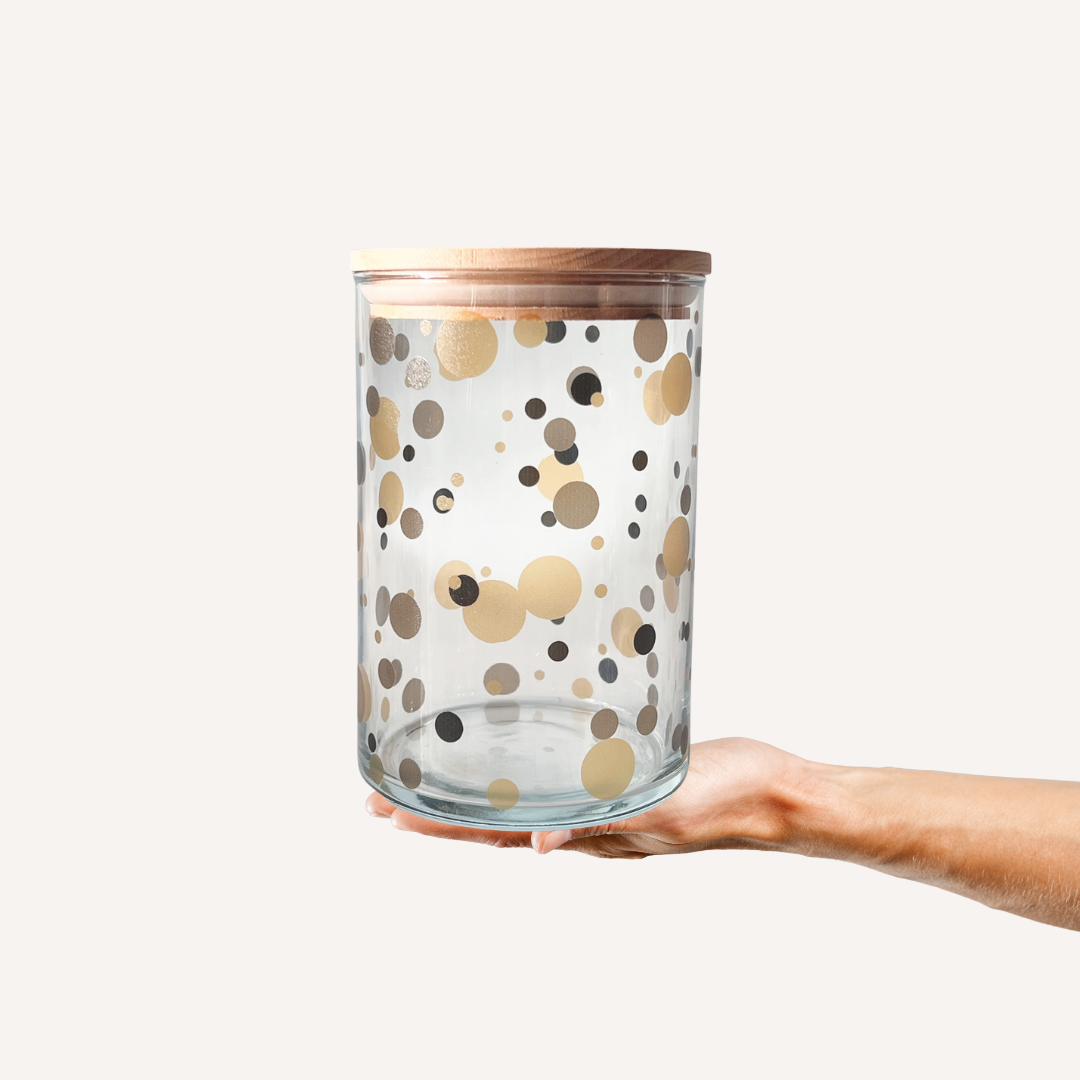 Elegantes Aufbewahrungsglas für Kaffee und Müsli