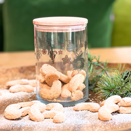 Plätzchenglas mit Holzdeckel