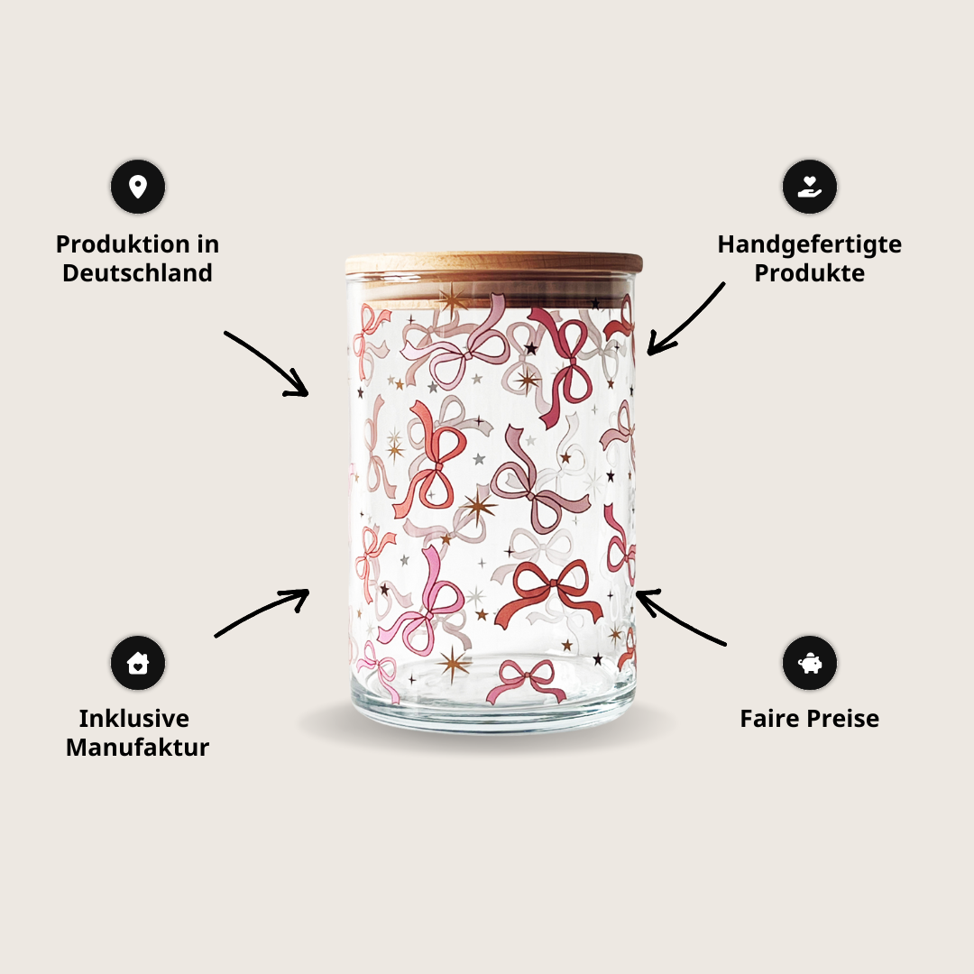 Vorratsglas Süßigkeiten Glas mit Deckel