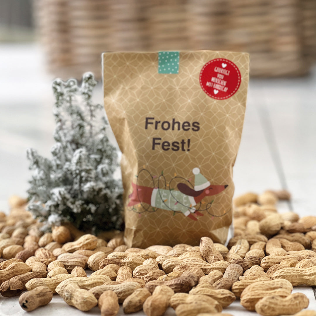 Frohes Fest Geschenk mit Dackel