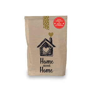 Wundertüte in natur Home sweet Home als Einweihungsgeschenk
