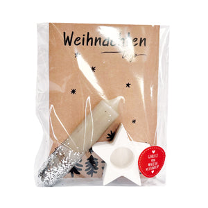 Weihnachten to Go - handgefertigter Kerzenhalter für eine festliche Stimmung
