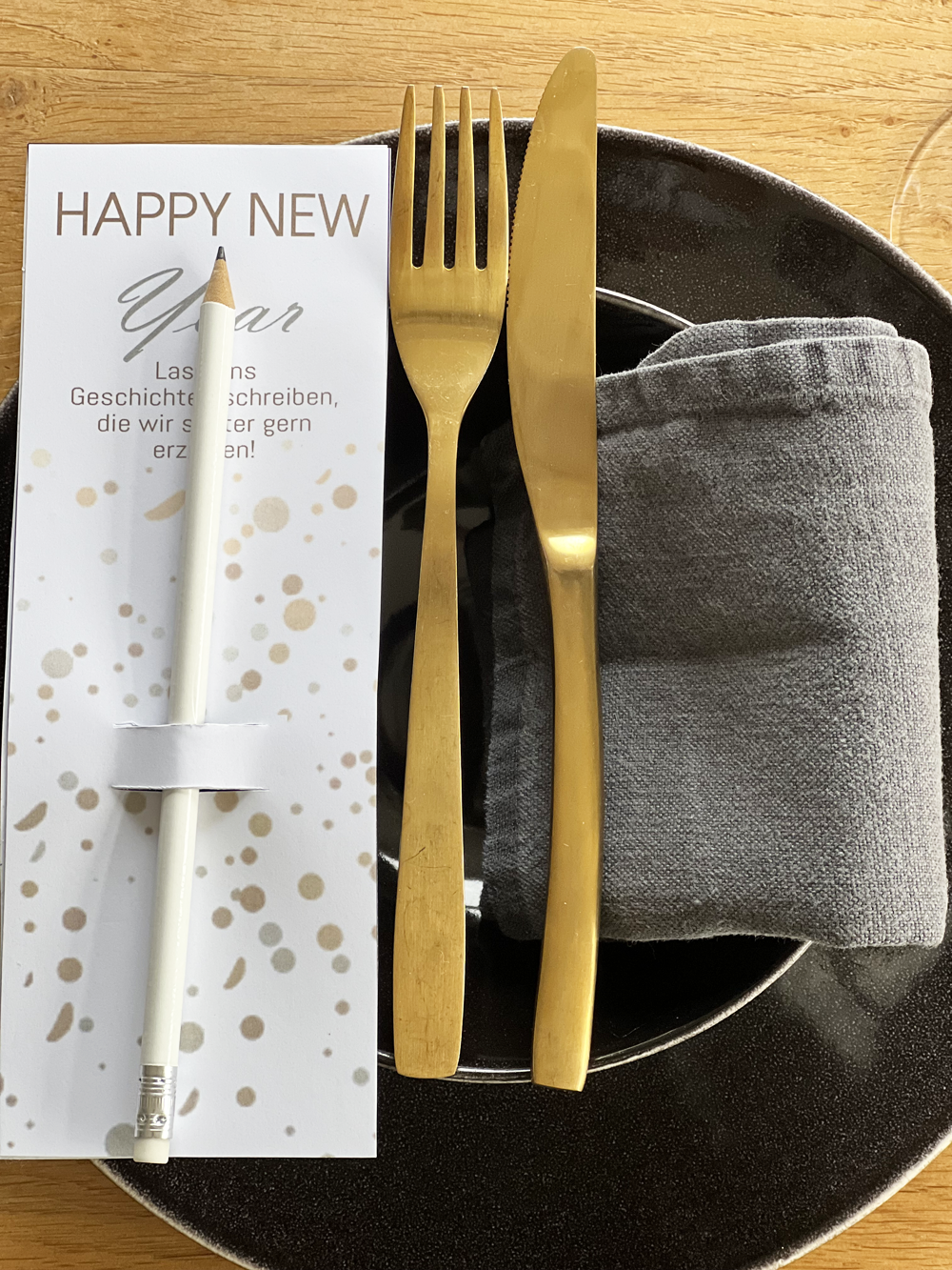 Tischdeko Box zu Silvester