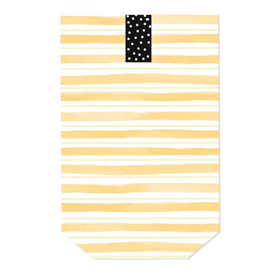 Tüte gelb weiße Streifen